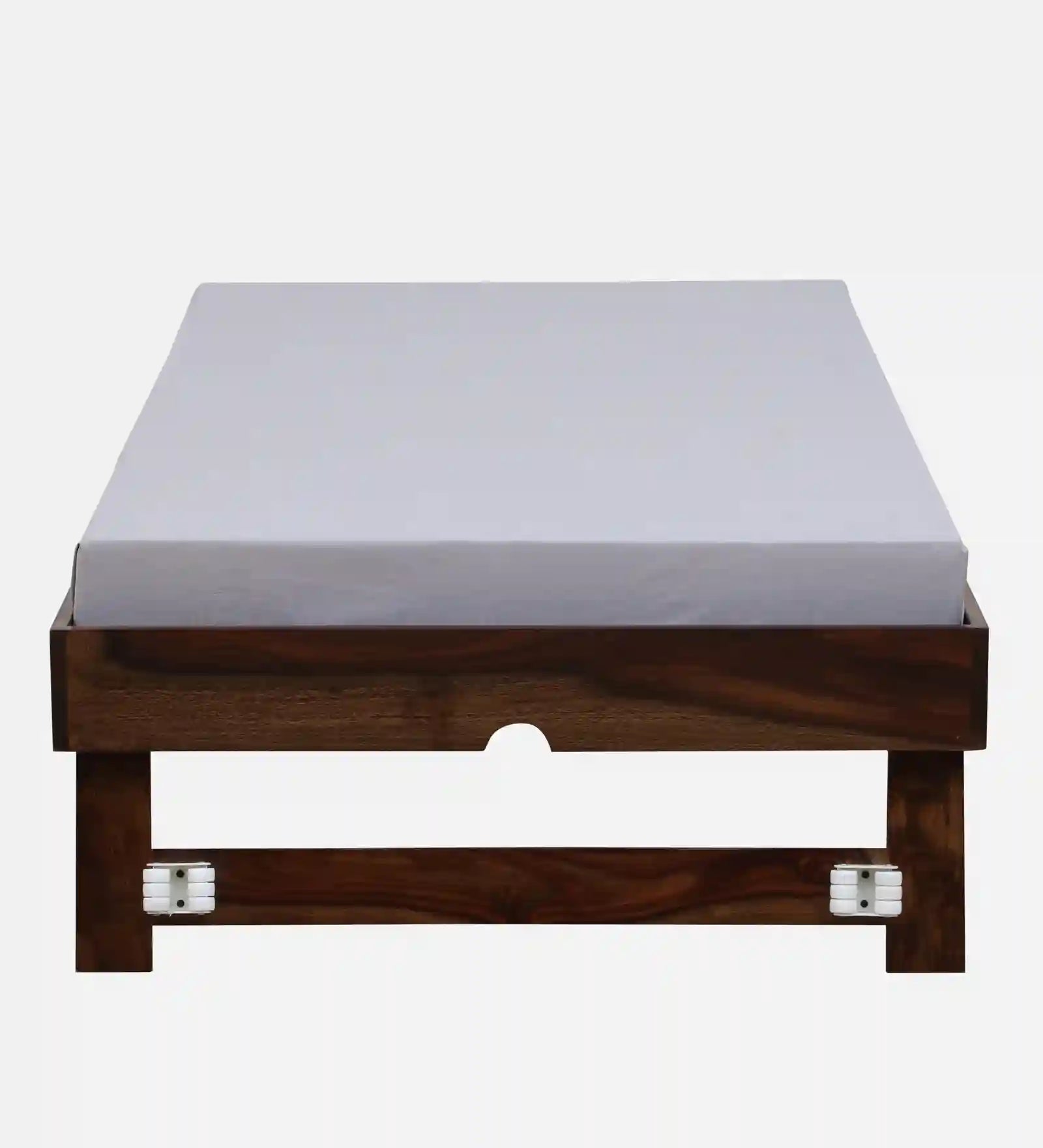 Solid wood trundle bed single size Sthira durable wooden bed India