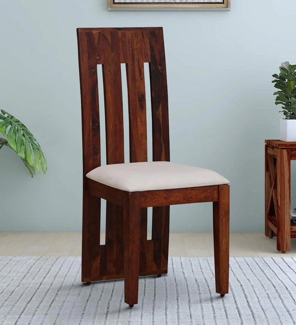 Porto Solid Wood Dining Chair (Set of 2) in Honey Oak Finish by Rajwada