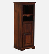 Vandena  Solid Wood Bar Cabinet In Honey Oak Finish By Rajwada