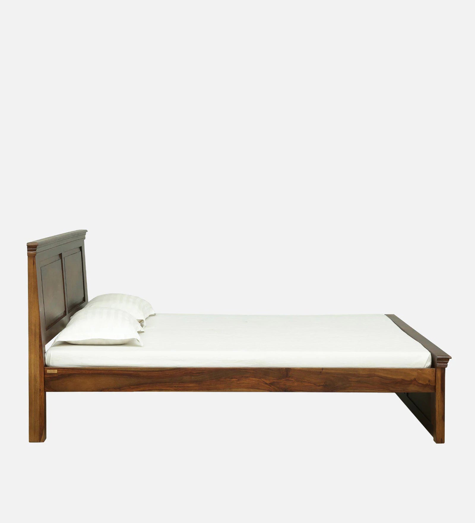 Vandena Solid Wood Bed In Provincial Teak Finish By Rajwada - Rajwada Furnish