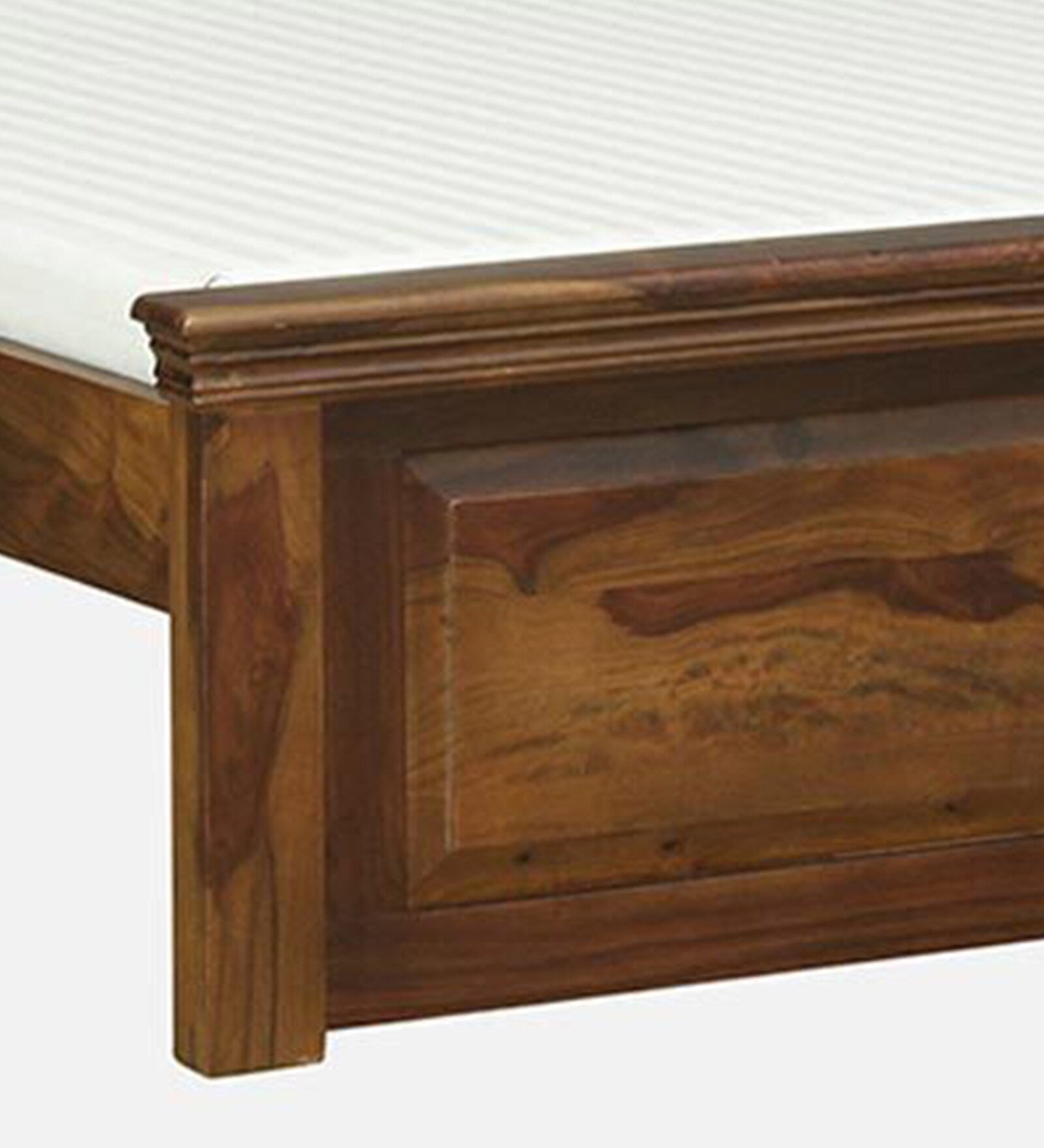 Vandena Solid Wood Bed In Provincial Teak Finish By Rajwada - Rajwada Furnish