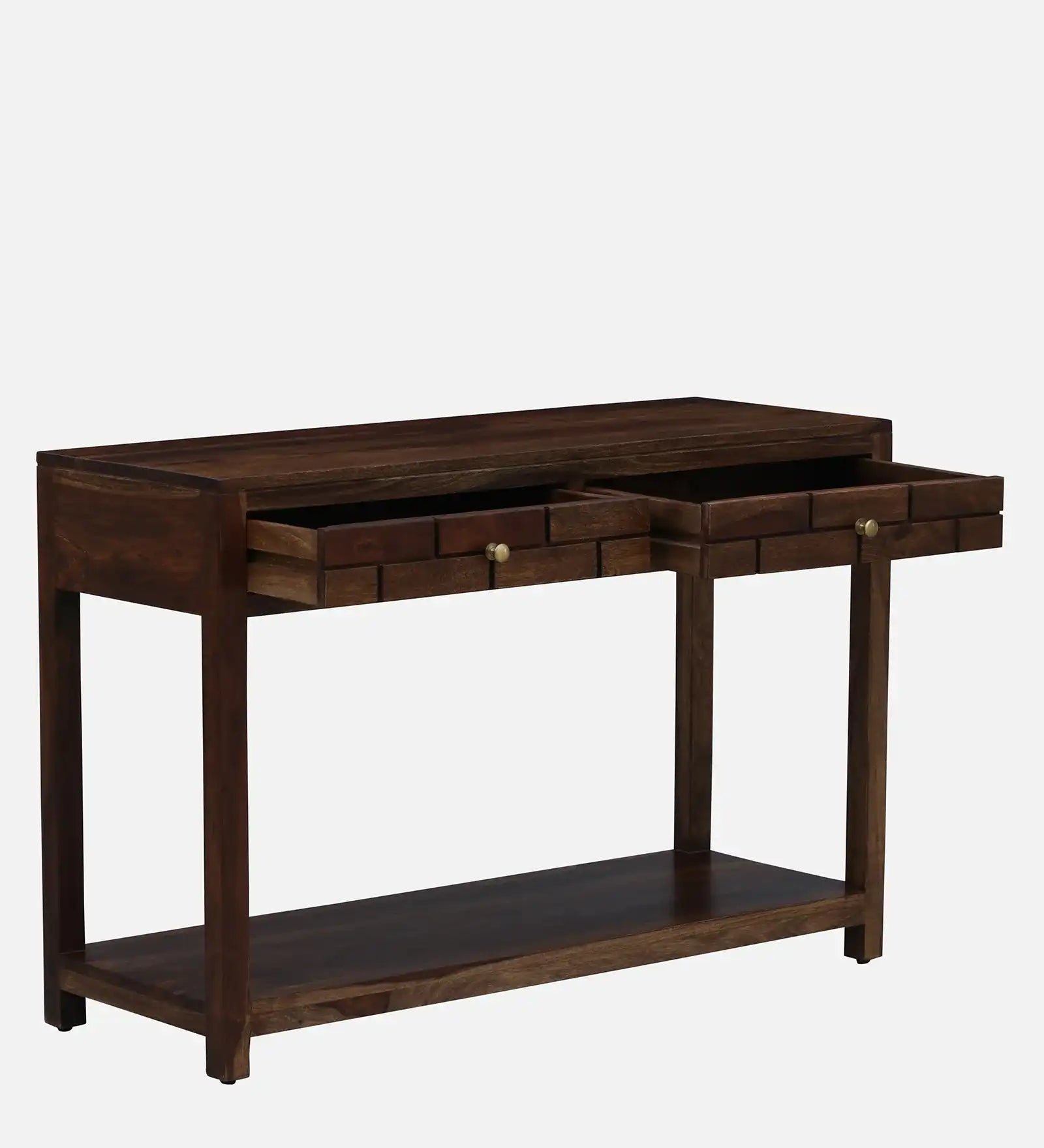 Statement console table in solid wood for luxury home furniture styling
