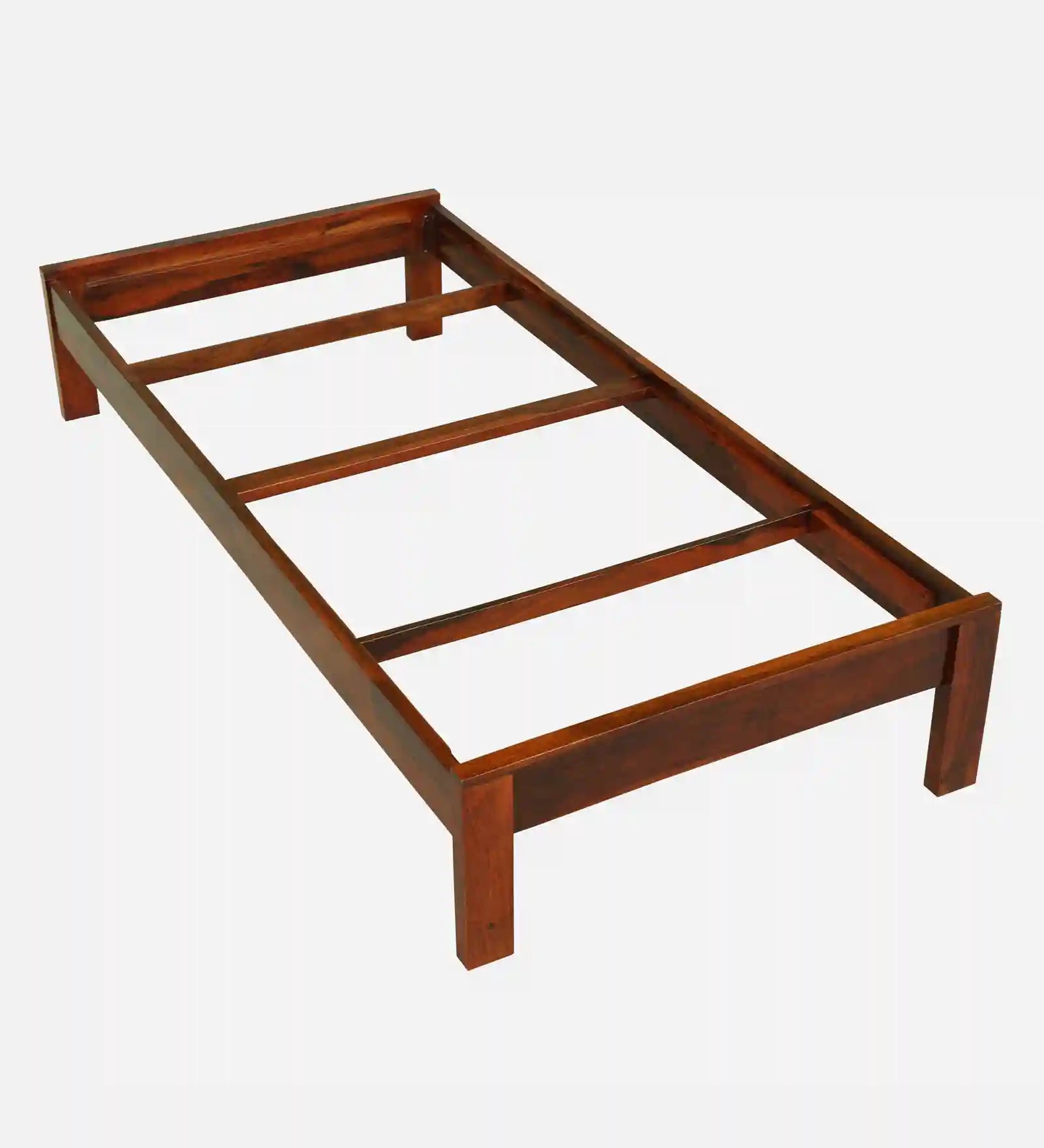 Sthira single bed solid wood frame heavy duty wooden bed India