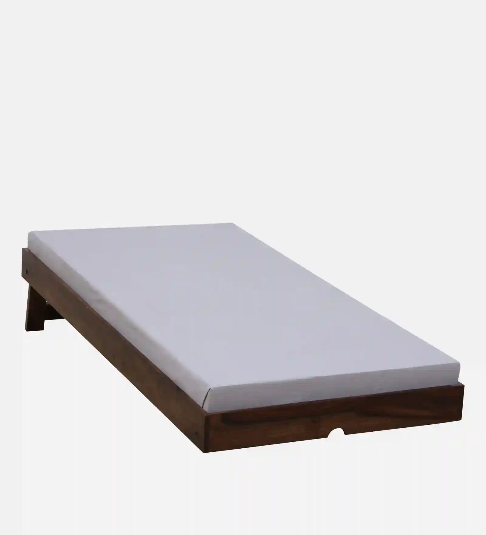 Sthira single bed with trundle lightweight solid wood bed India