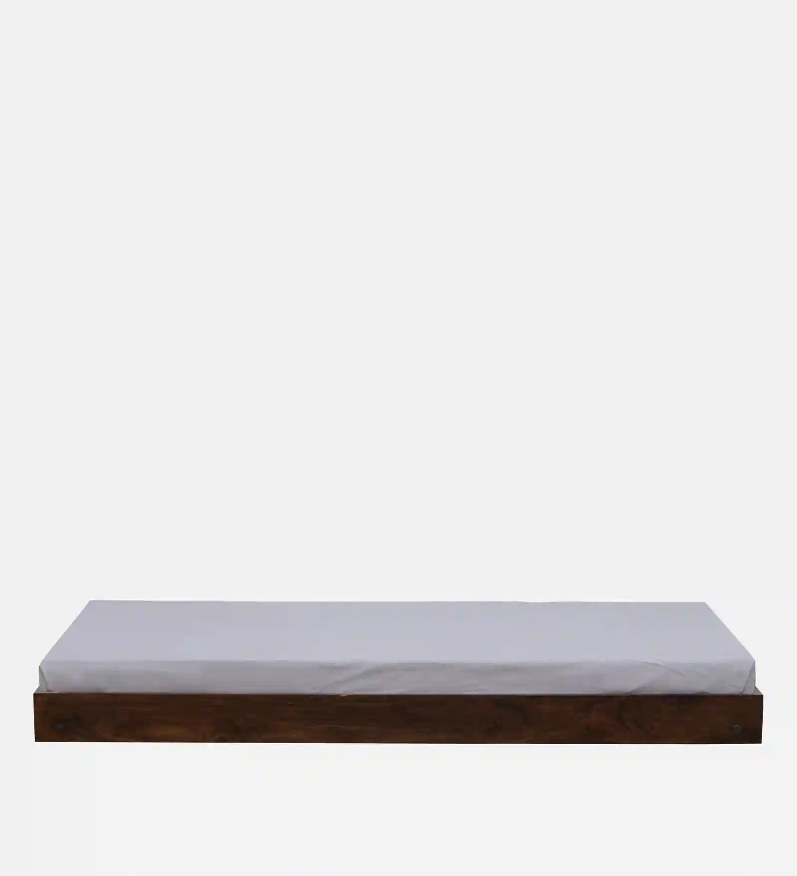 Sthira solid wood trundle bed clean modern wooden bed India
