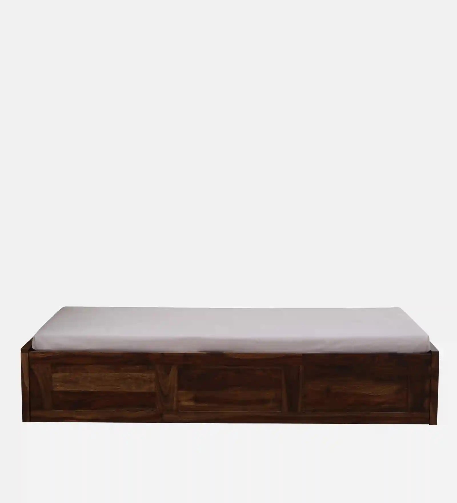 Sthira wooden single bed storage design space saving bed India