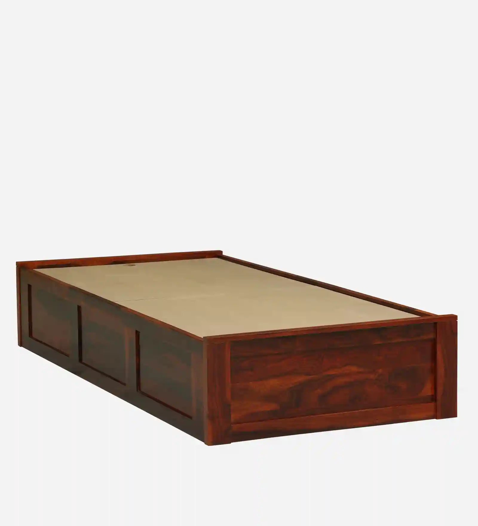 Sthira wooden single bed storage design space saving bed India