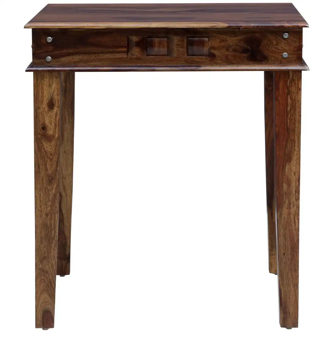 Teak finish Niware dining set four seater elegant wooden furniture