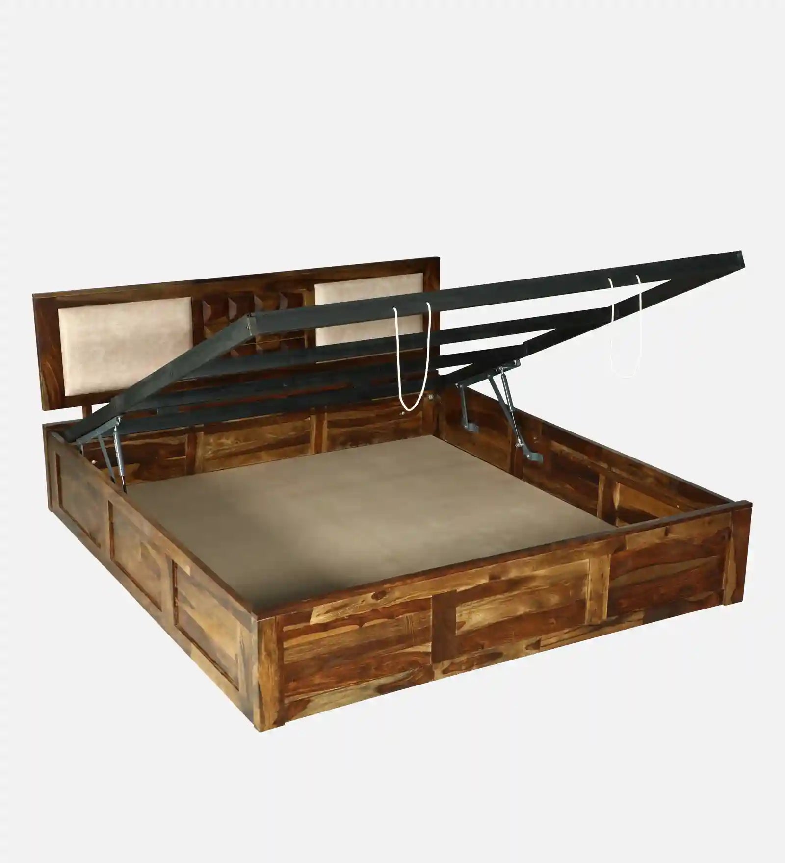 heavy duty sheesham wood bed frame queen size drawer storage bed india
