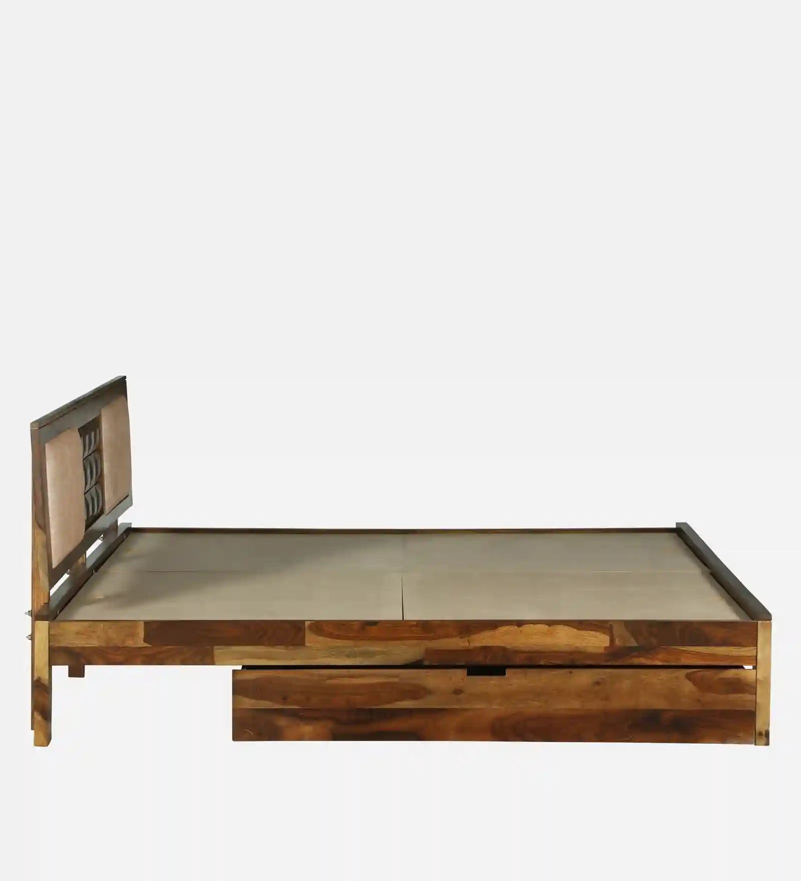 heavy duty sheesham wood hydraulic storage bed strong structure queen size bed india