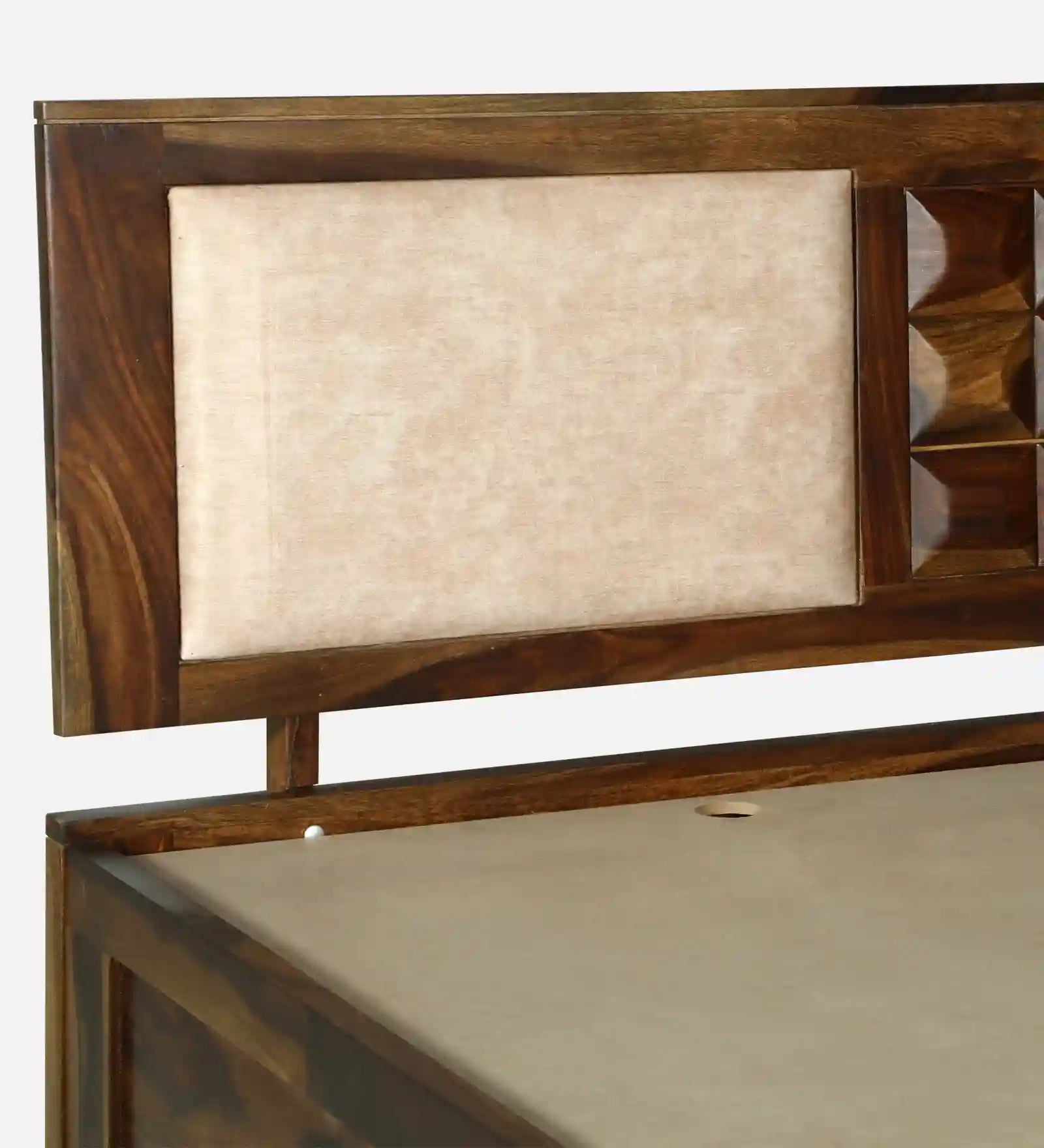 sheesham wood bed honey finish drawer storage queen size bed india