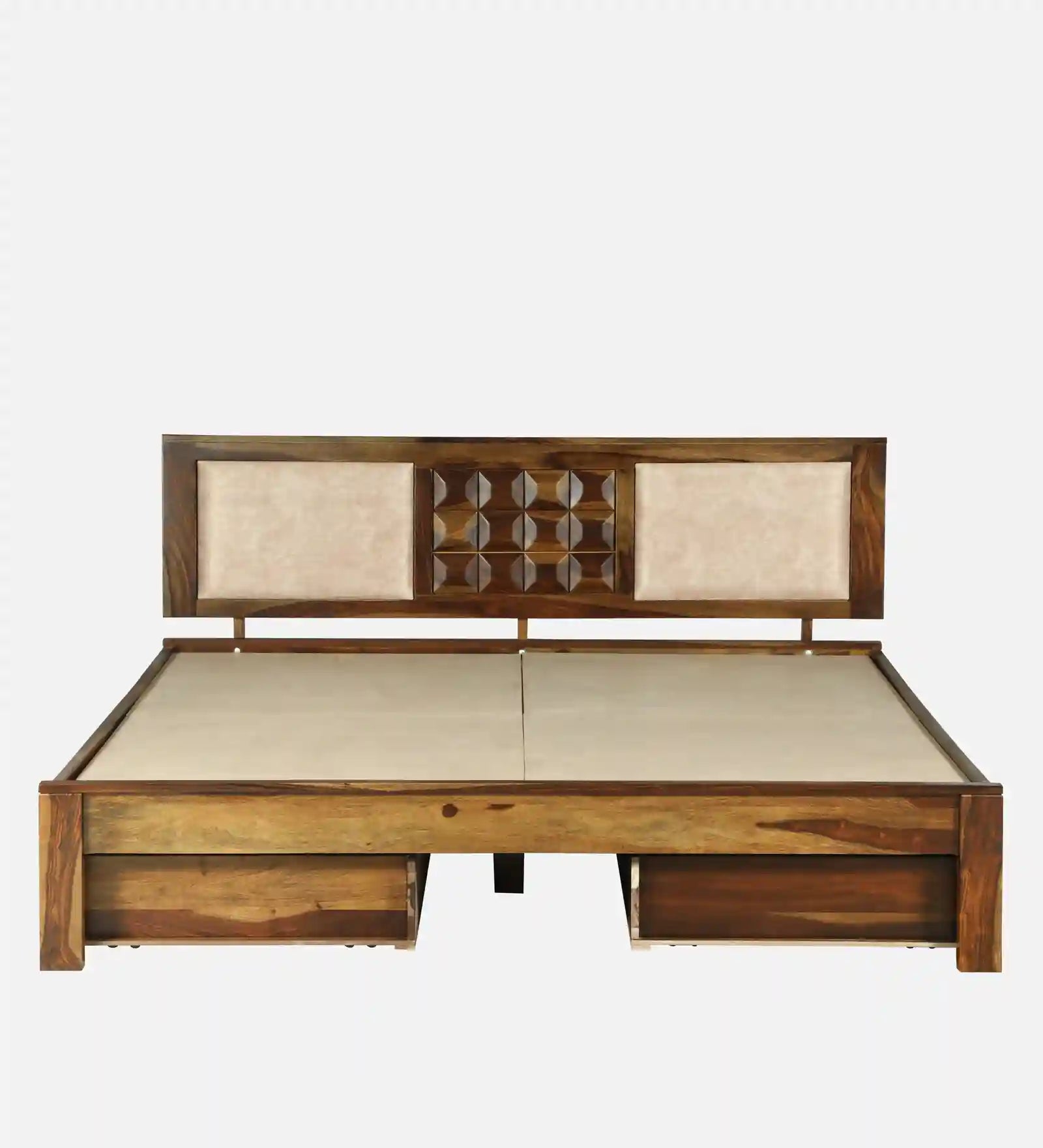 sheesham wood queen size hydraulic storage bed top view mattress layout india