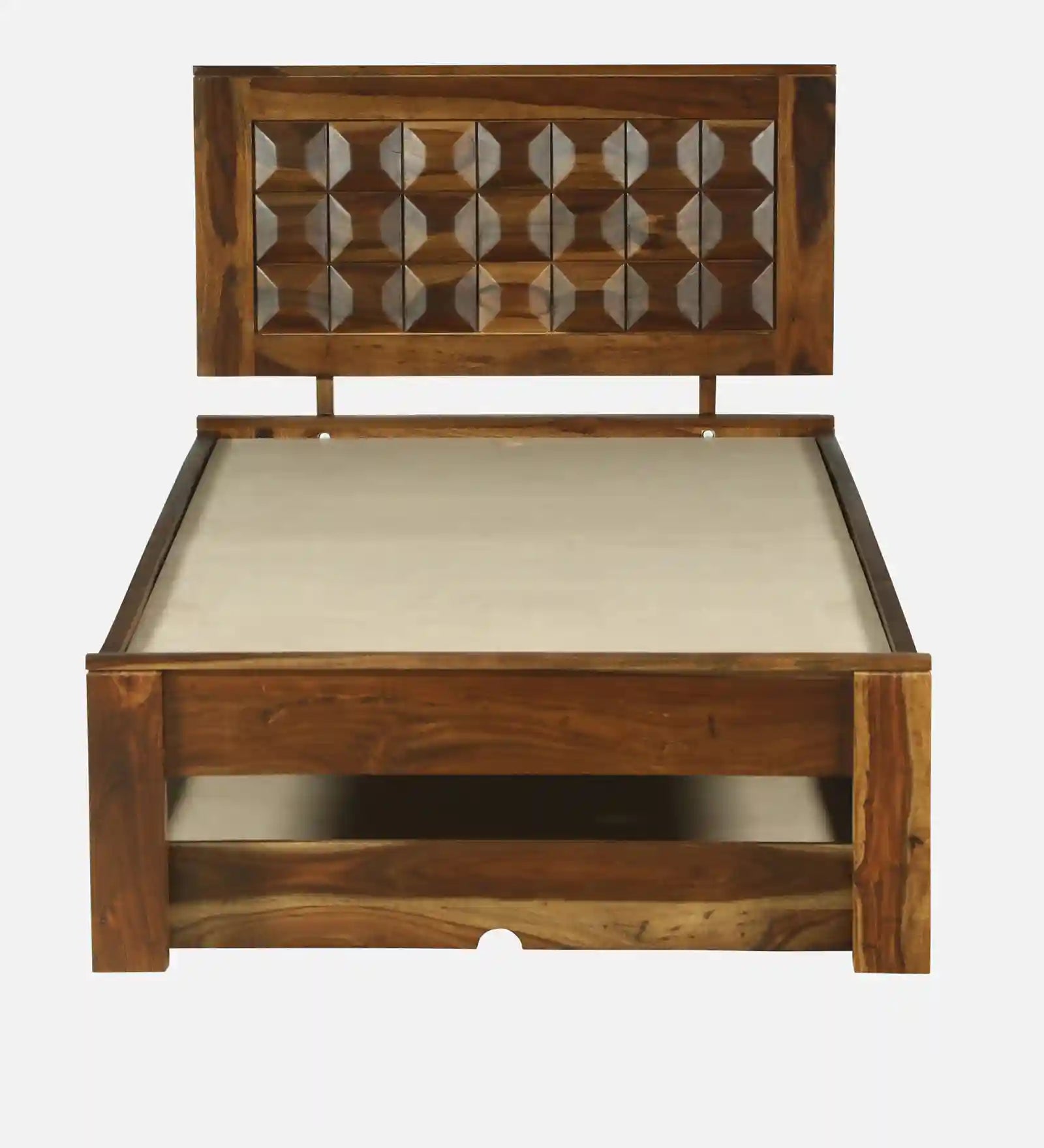 tejas sheesham wood single bed with trundle minimal modern wooden pull out bed design
