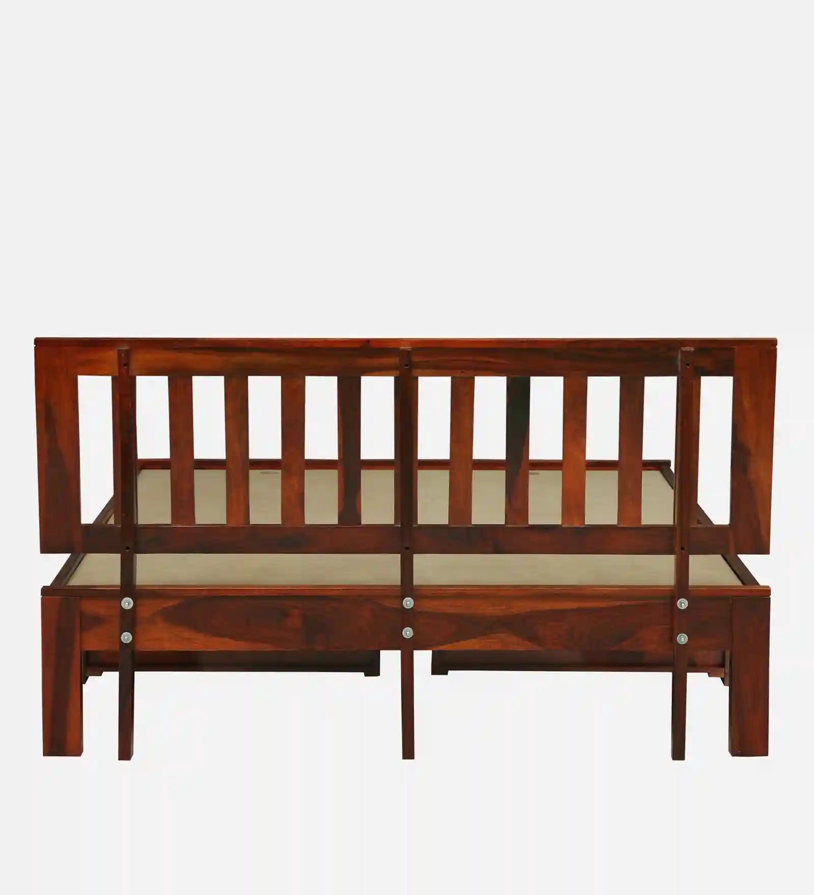 solid sheesham timber drawer bed side assembly queen size storage bed india