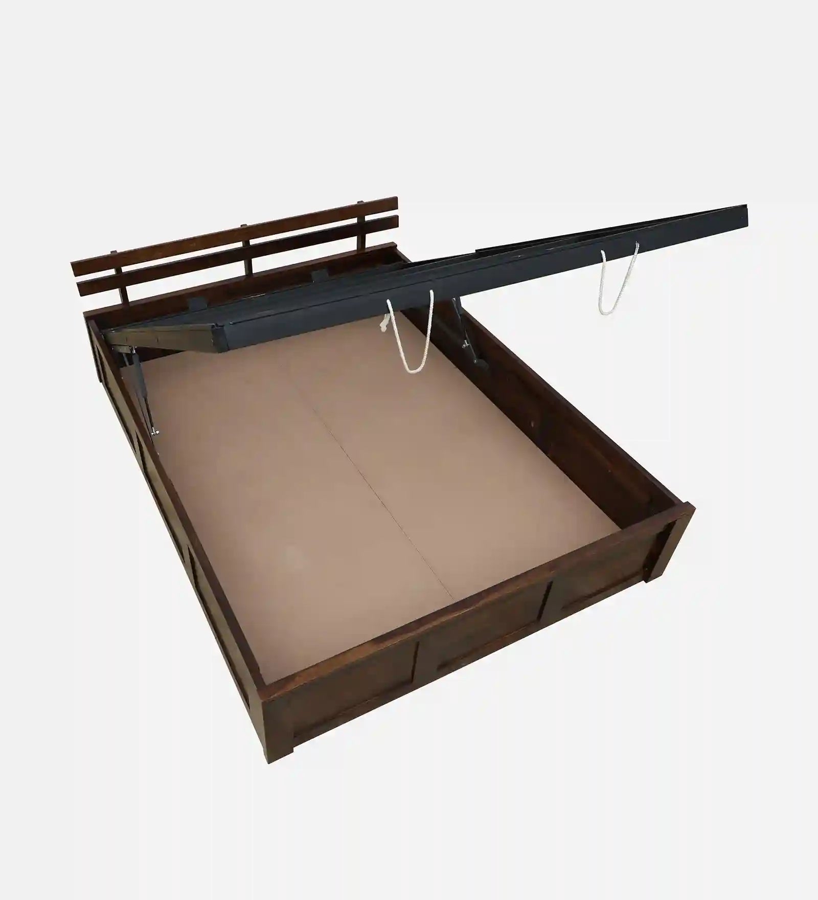 Vriksha solid wood queen size bed with hydraulic storage wooden frame