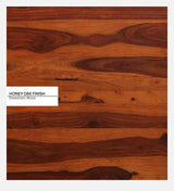Oire Solid Wood Foot Stool In Honey Oak Finish By Rajwada