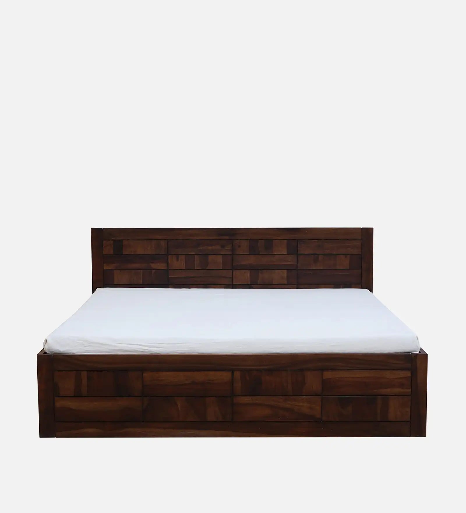 Ultra heavy solid wood bed box storage strong frame