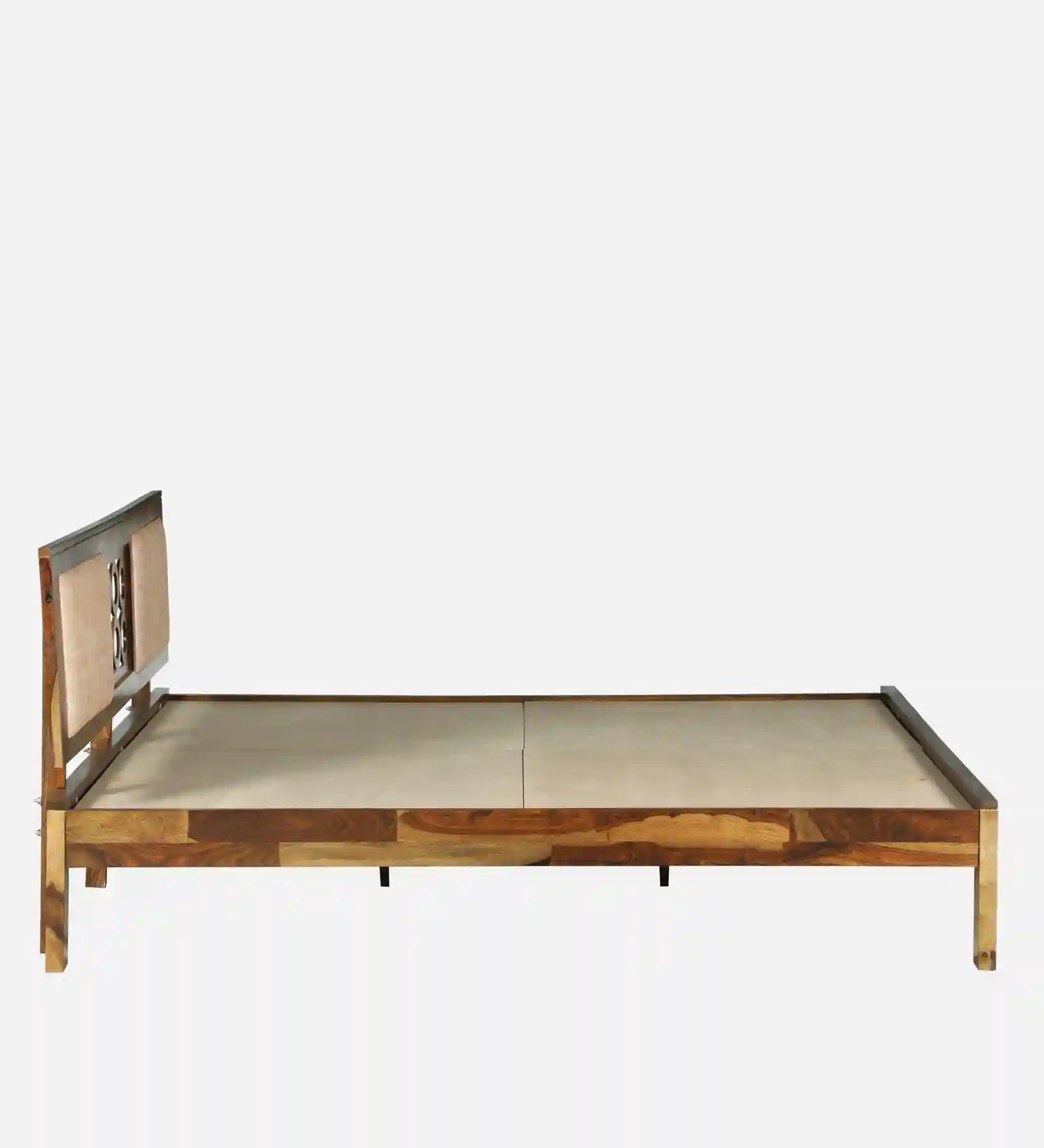 Vainika king bed clean look solid wood bedroom style