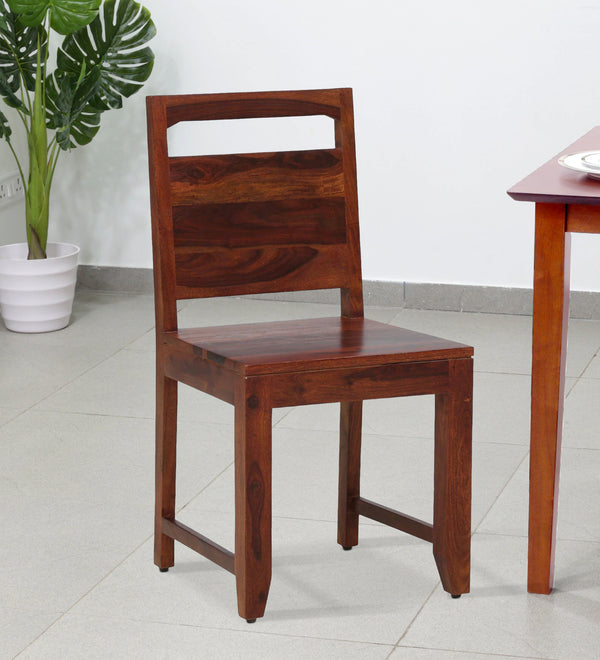 Hari Solid Wood Dining Chair (Set Of 2) In Classic Honey Finish By Rajwada