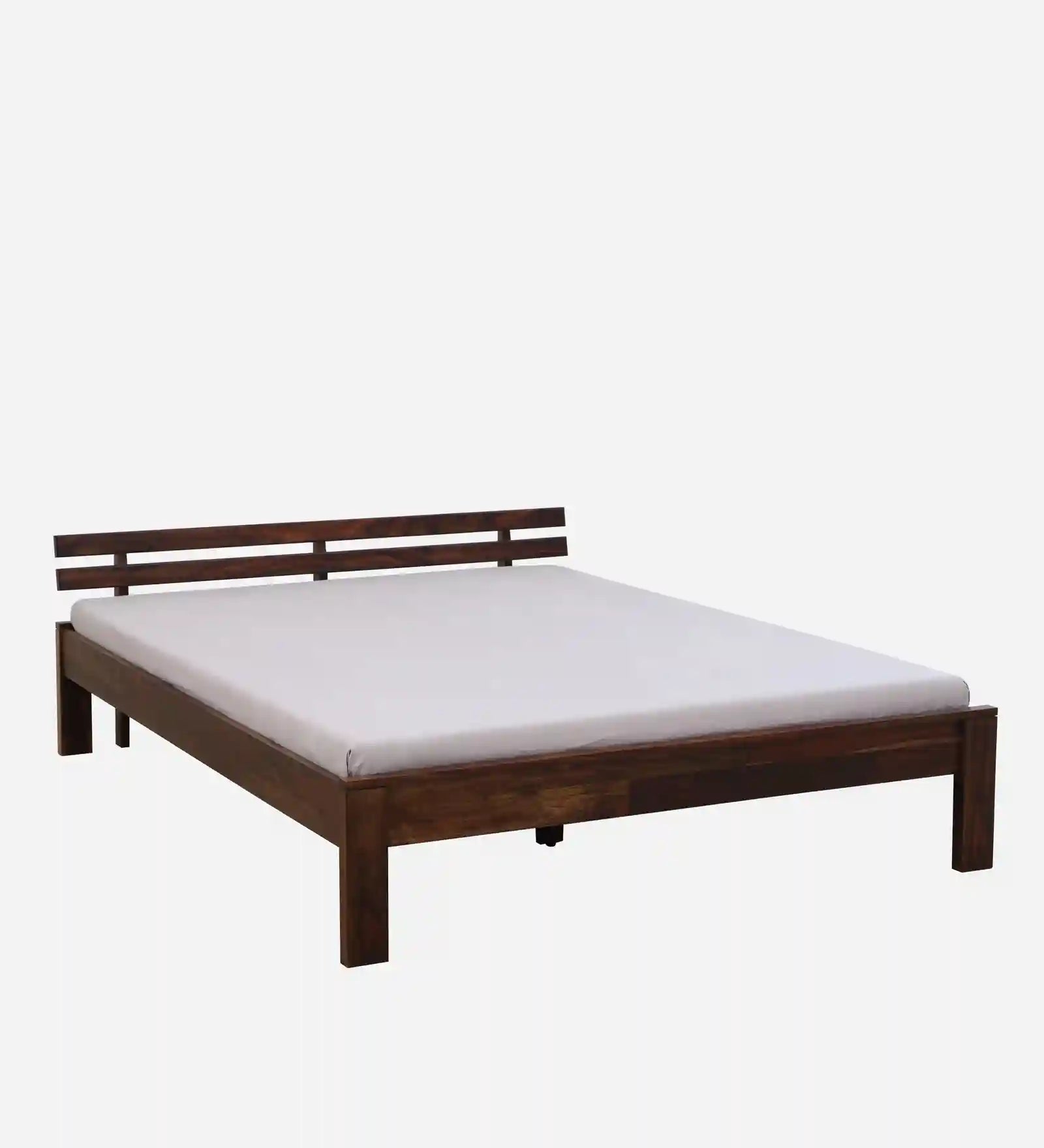 vriksha king size bed without storage honey finish premium solid wood bed design