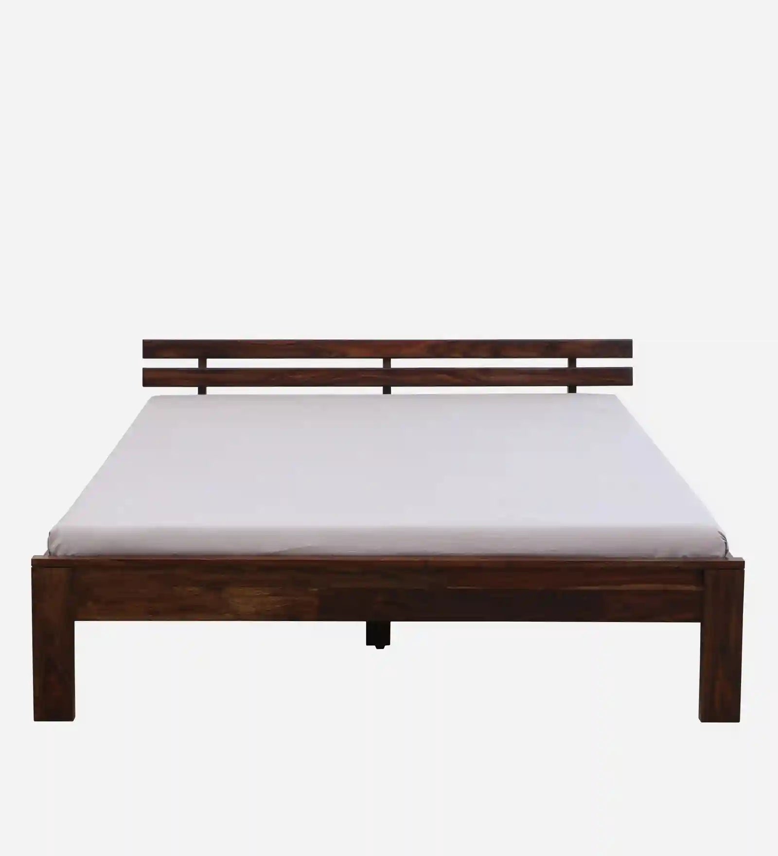 vriksha solid wood king size bed without storage minimal modern wooden bed design
