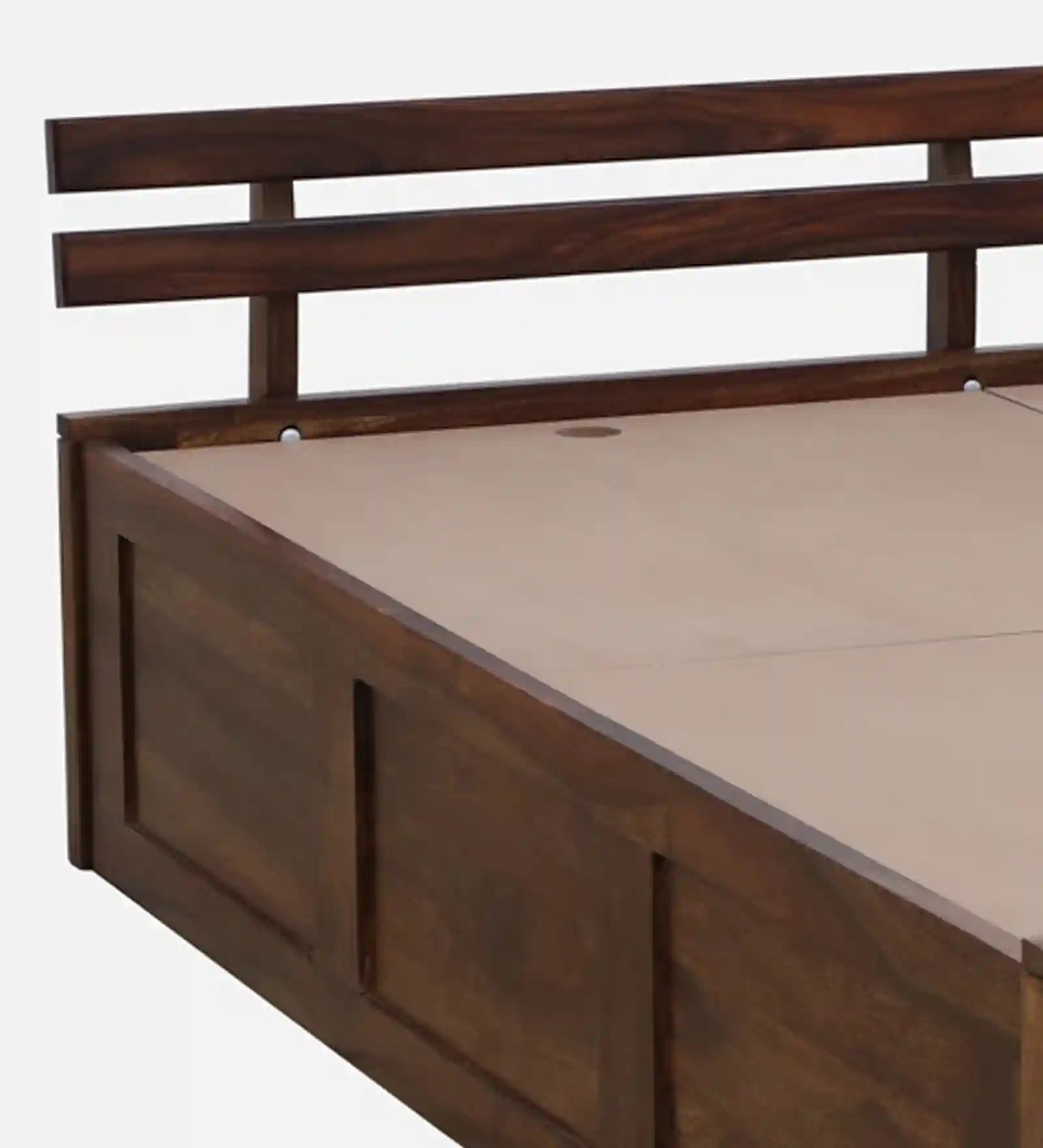 Vriksha king size bed with under box storage solid wood