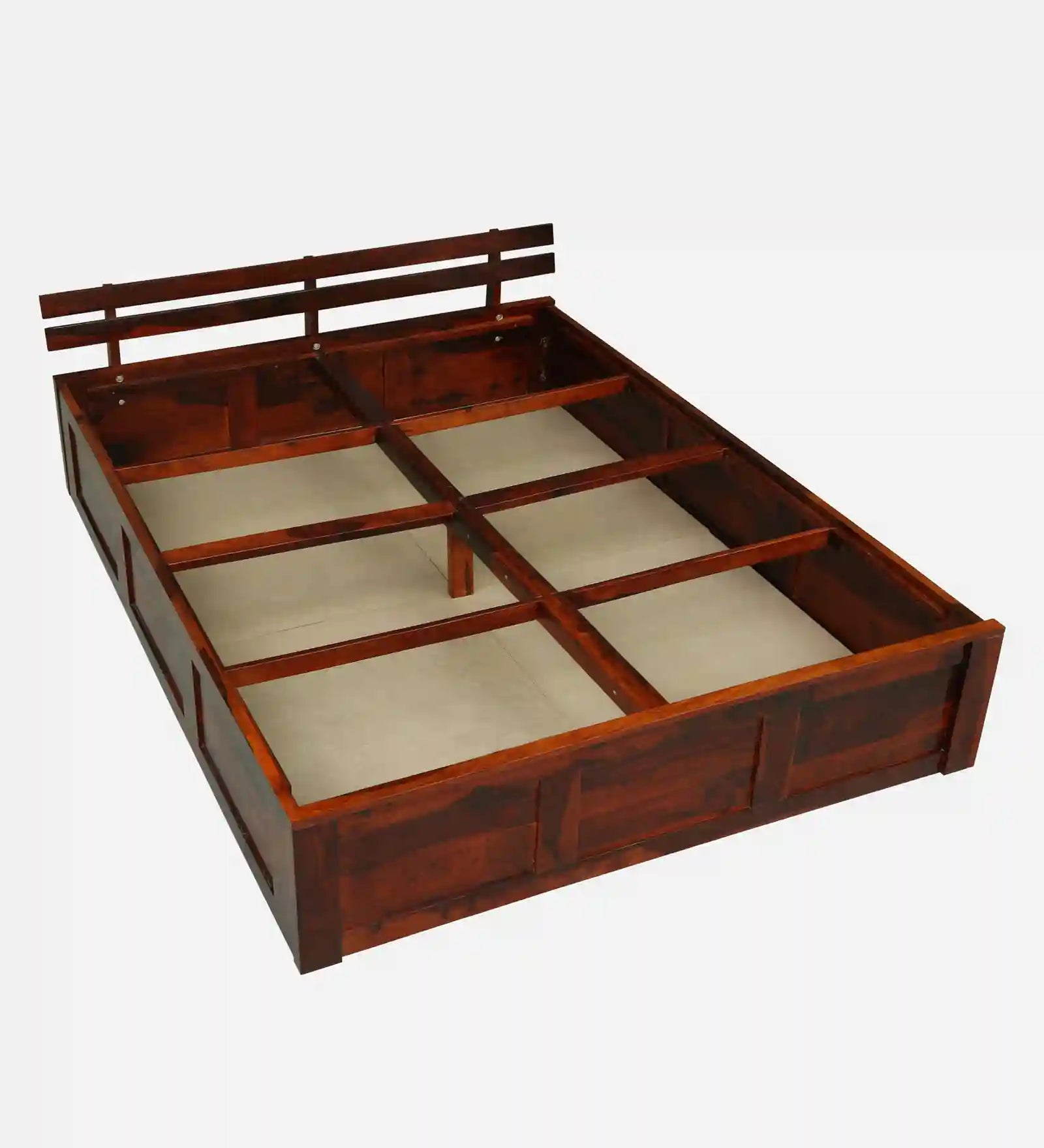 Vriksha king size bed wooden box storage bedroom design