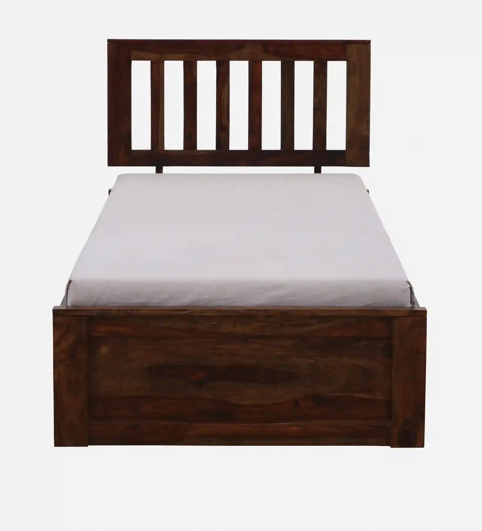 Vriksha sheesham wood single bed box storage strong solid wood bed India