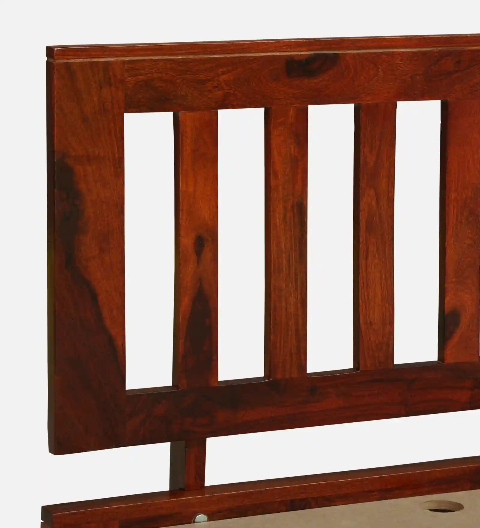 Vriksha solid wood bed single size storage modern Indian furniture