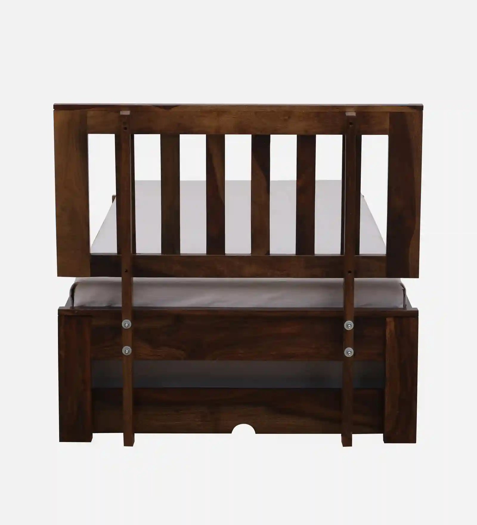 Vriksha solid wood bed with trundle clean modern wooden bed India