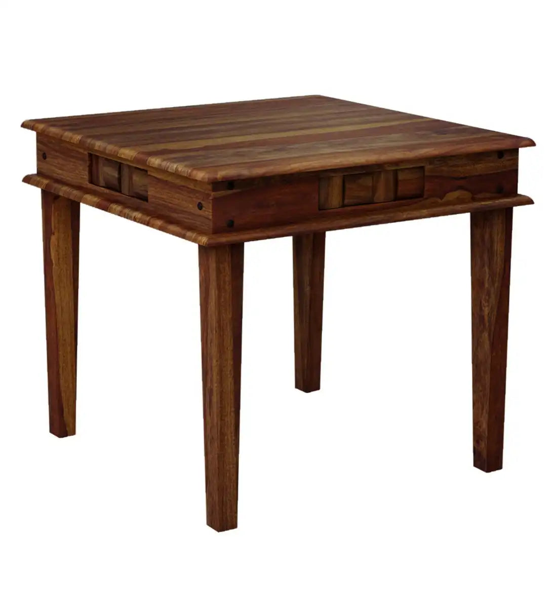 Walnut finish Niware dining table set four seater modern home furniture