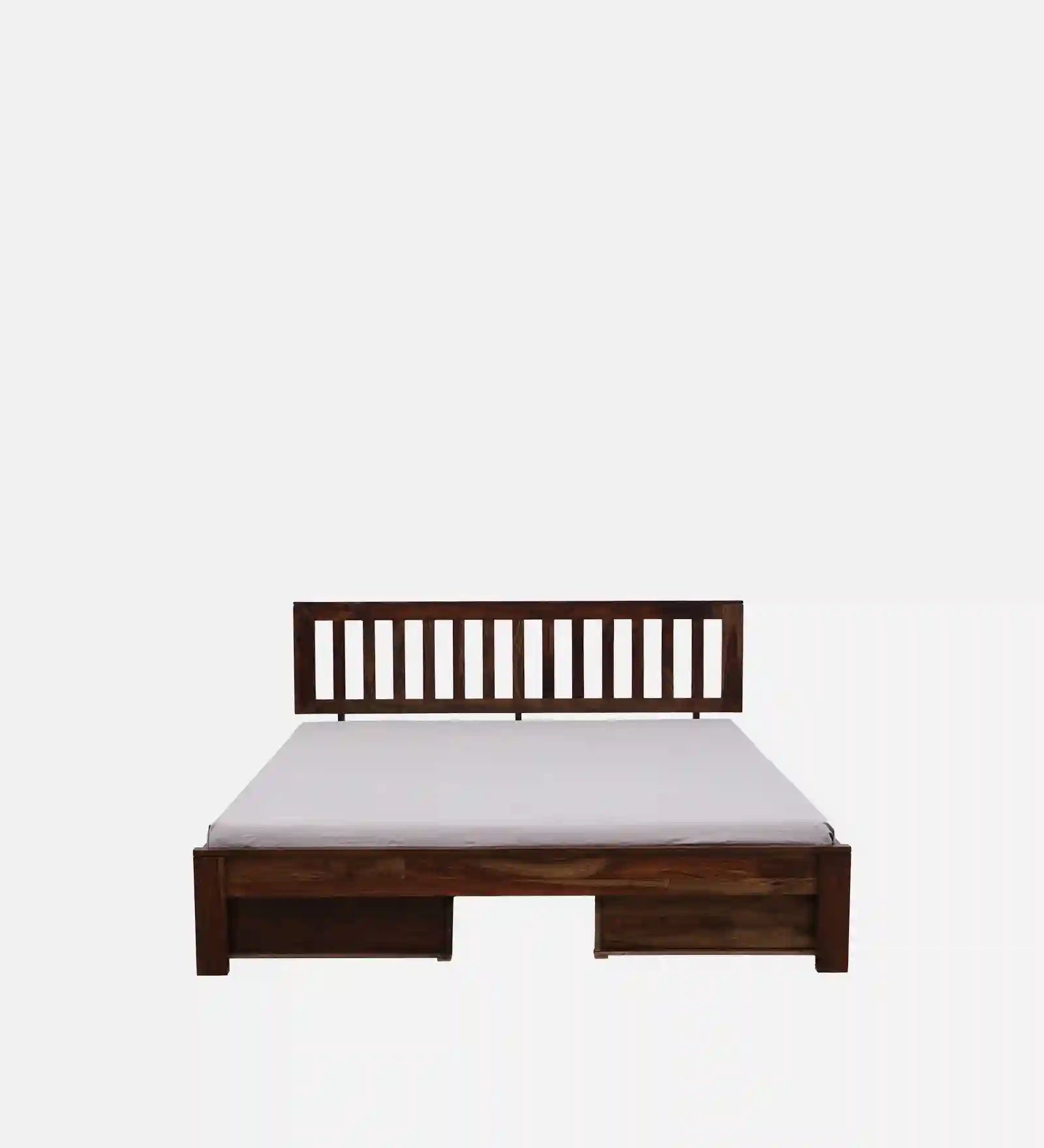 wooden king size drawer storage bed frame unit solid wood india