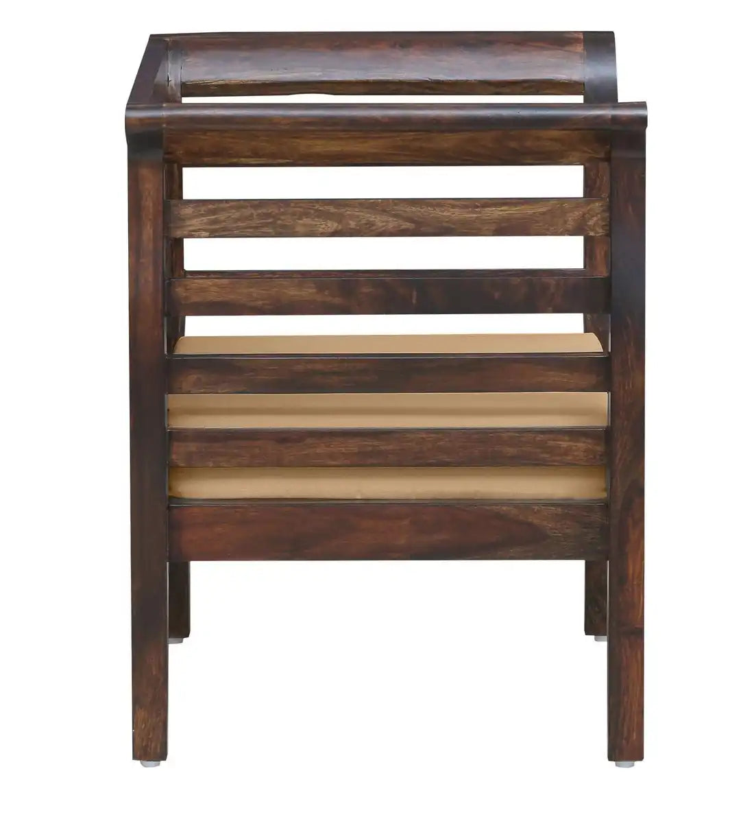 wooden single seater sofa chair made of sheesham wood india