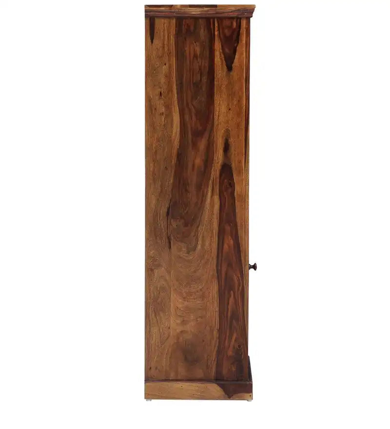 Wooden bar storage unit in sheesham wood for stylish home decor