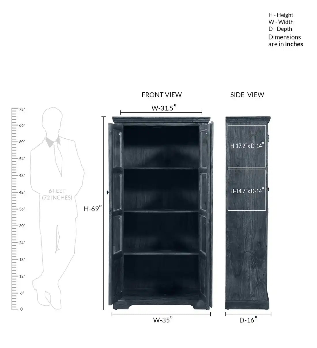 Wooden bookshelf solid sheesham display storage rack India