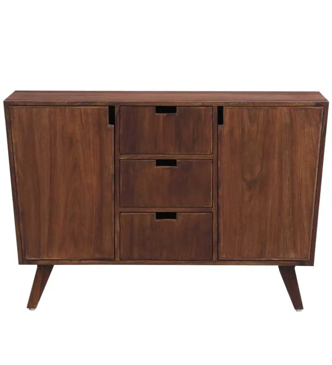 Wooden console buffet unit sheesham solid drawer storage design