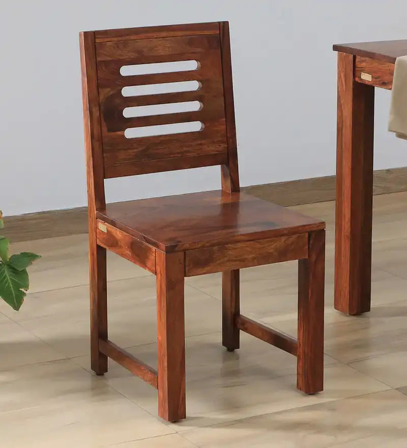 Wooden dining chair set of two sheesham wood Saho premium design for interiors