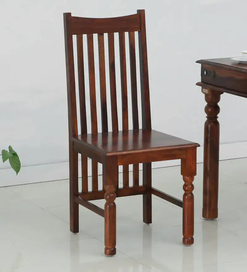 Wooden dining chair set of two sheesham wood Samrita premium design for interiors