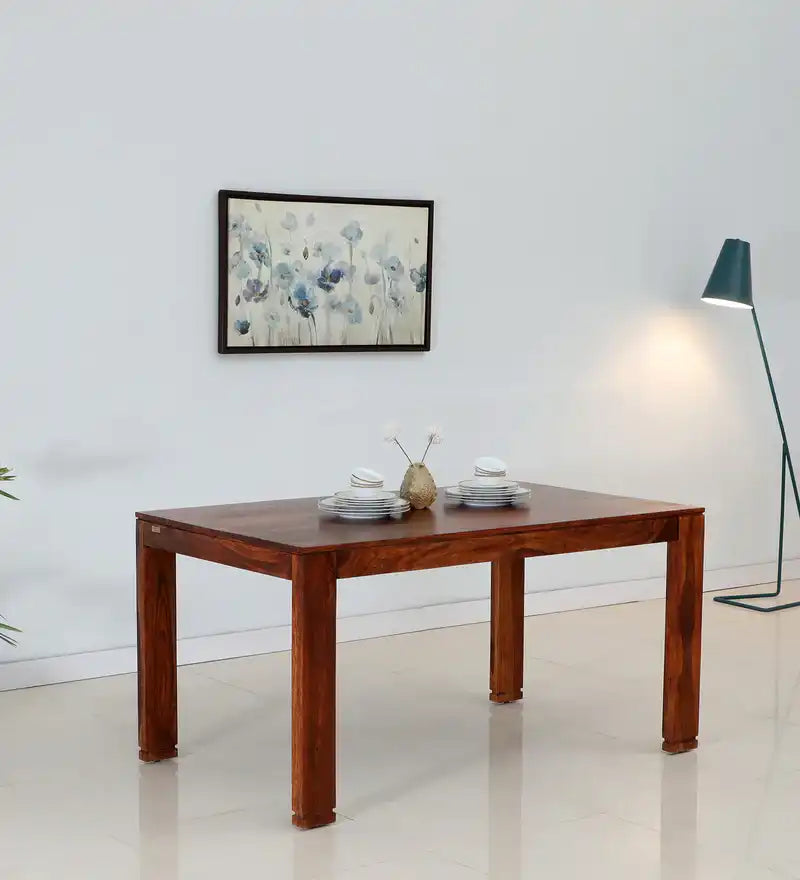 Wooden dining table six seater sheesham wood Moscow premium design for interiors