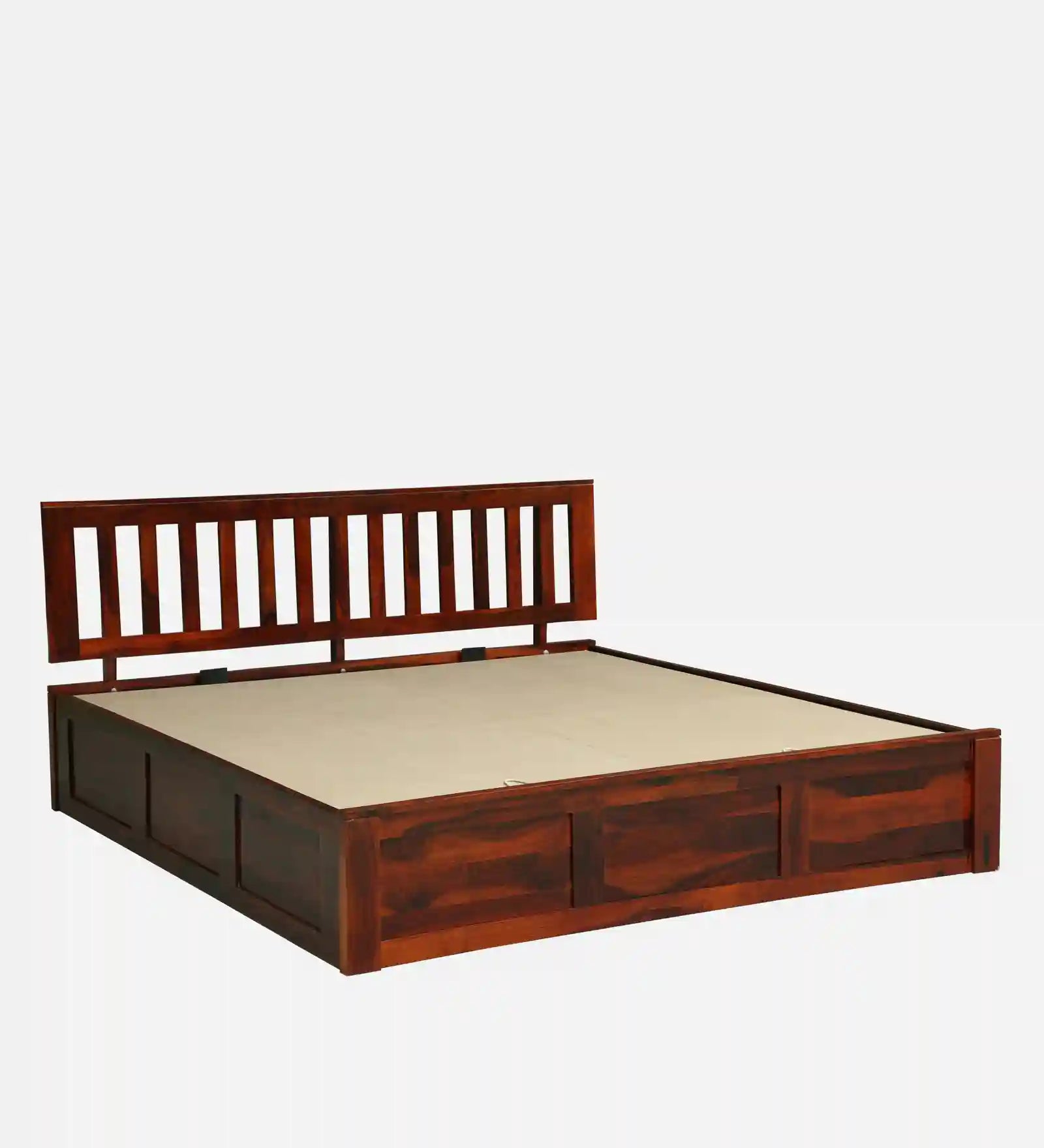 Wooden queen size bed with hydraulic storage India
