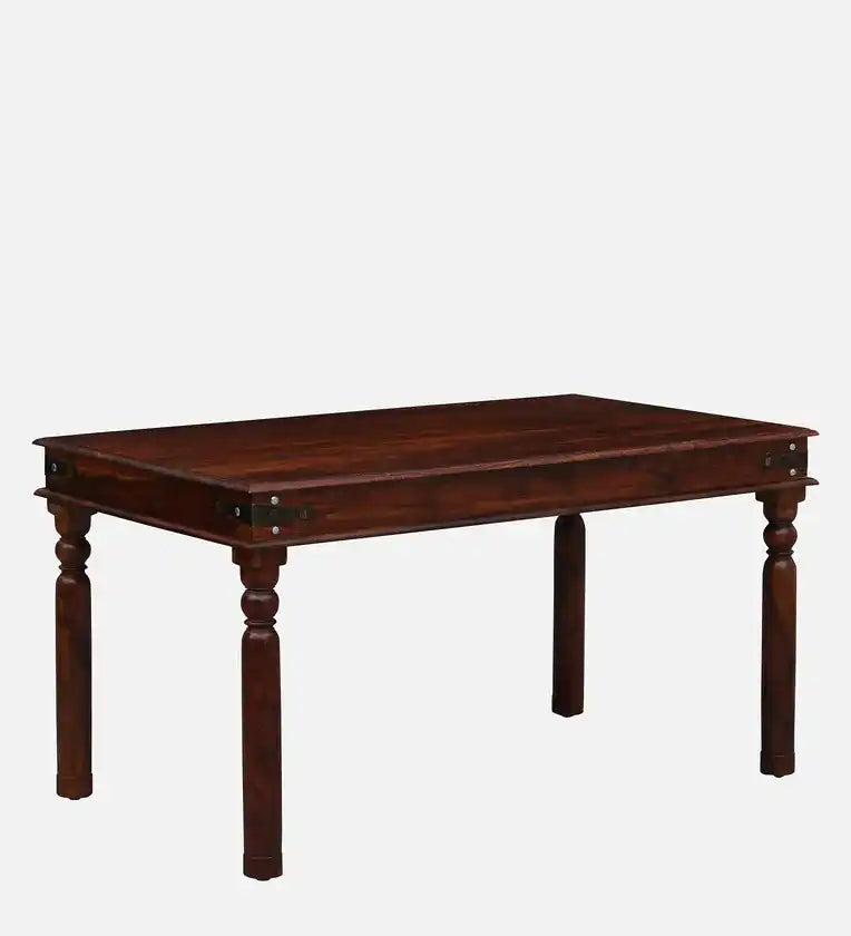 Wooden six-seater dining set sheesham wood Samrita furniture for long lasting home use