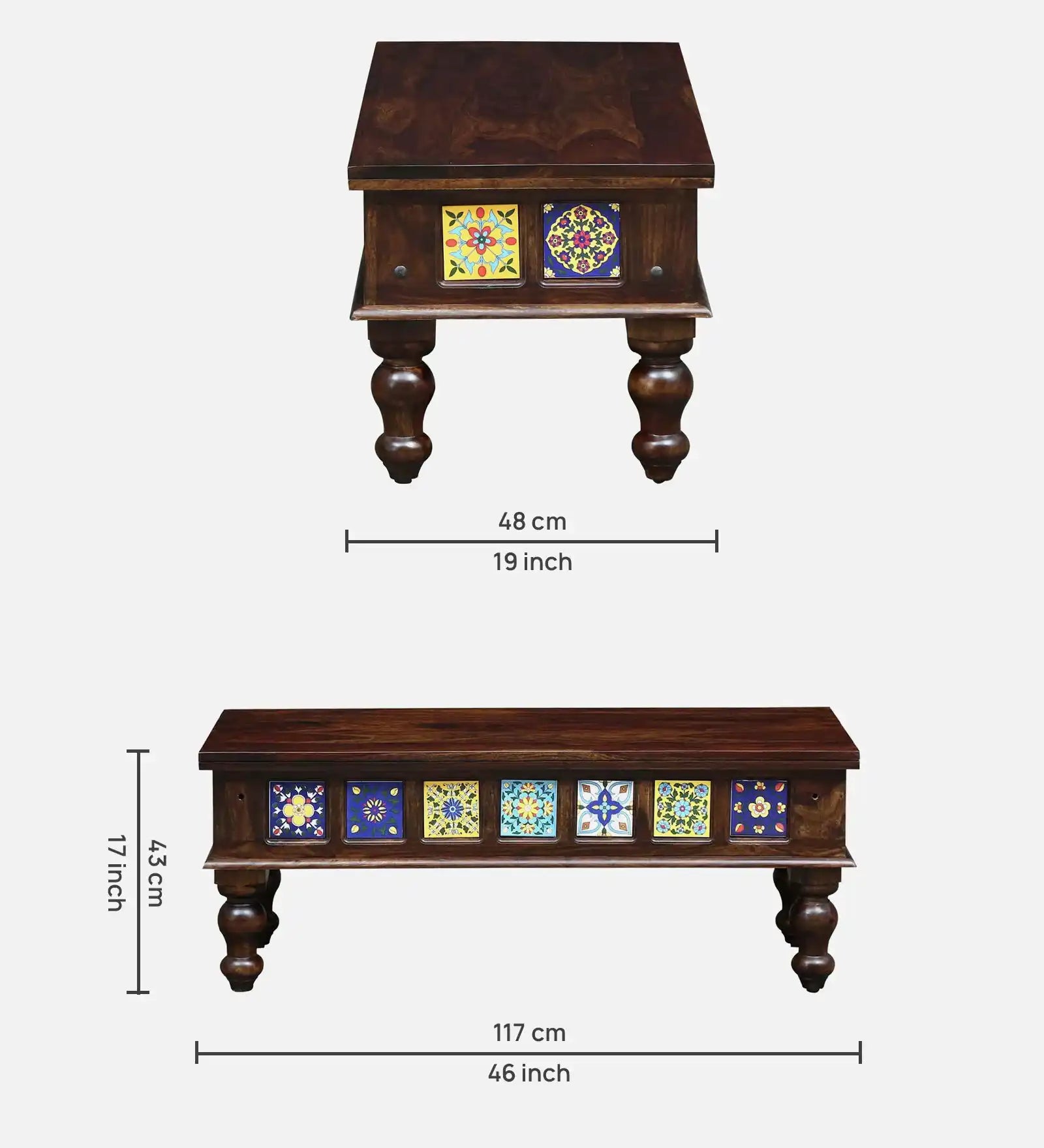 Wooden six-seater dining table set Indian rosewood furniture for elegant home decor