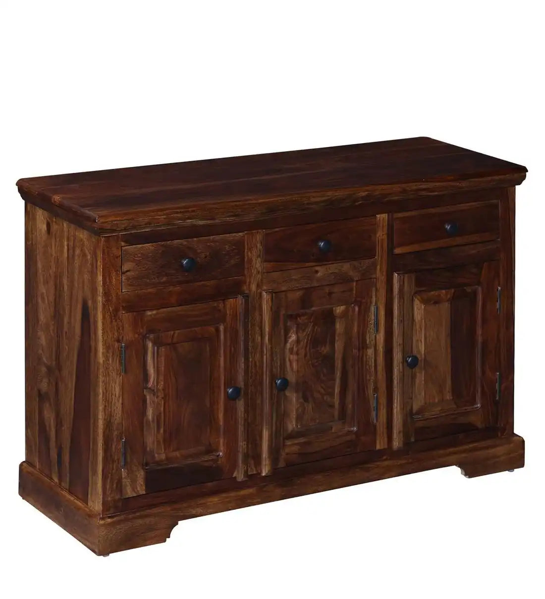 Wooden storage cabinet sideboard sheesham wood home decor display unit