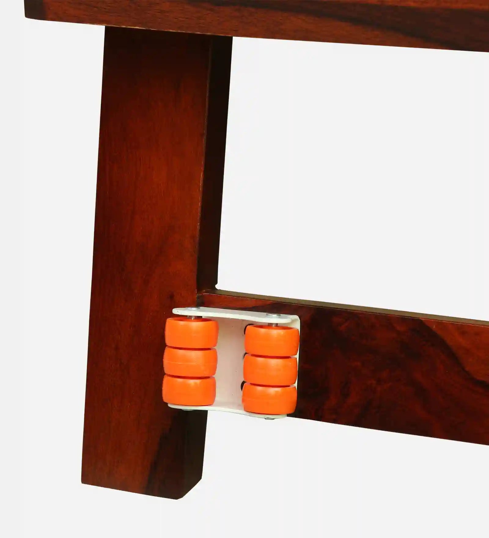 Wooden trundle bed single size Sthira space saving furniture India