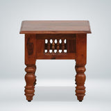Deventi Bedside Table for Bedroom in Honey Finish