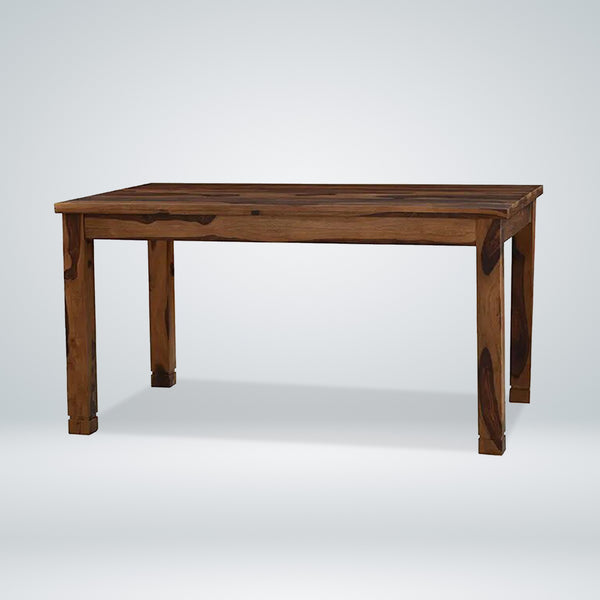 Bruno Wooden 6 Seater Dining Table Set in Teak Finish
