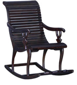 Acklom Solid Sheesham Wood Rocking Chair For Living Room