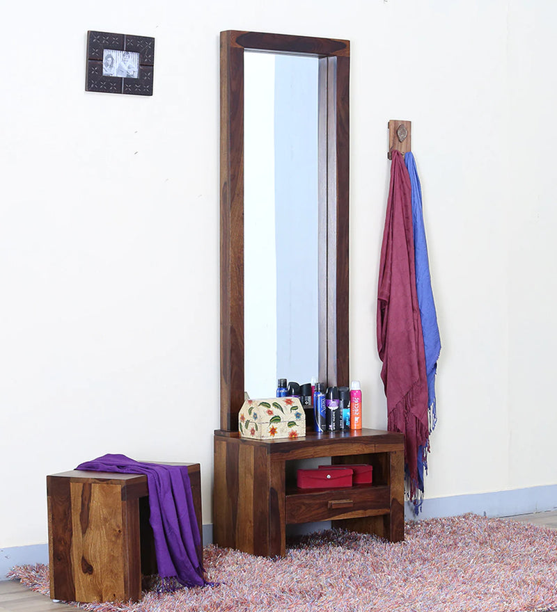 Acro Wooden Dressing Table with Mirror for Bedroom