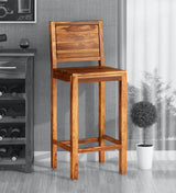 Acro Solid Sheesham Wood Bar Chair For Dining Room