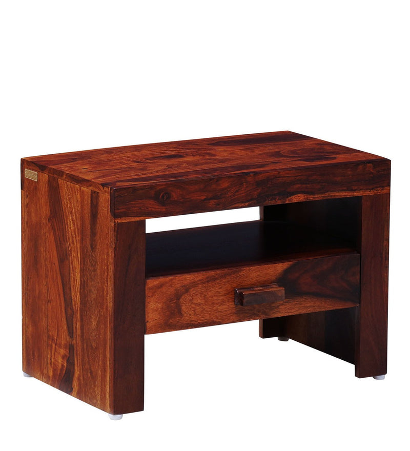 Acro Solid Wood BedSide Table For Bedroom